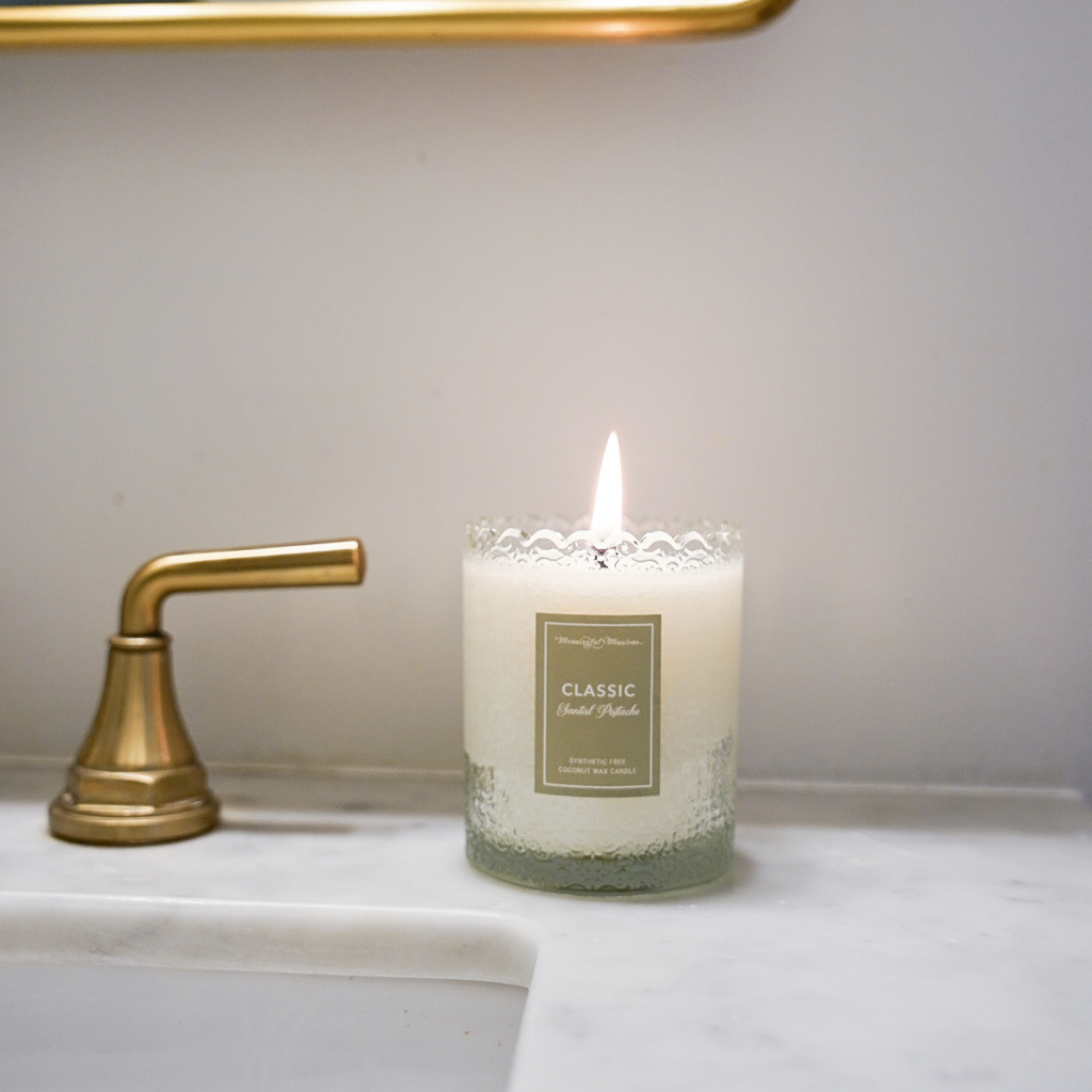 Santal Pistache Natural Candle 8oz Kaia Collection