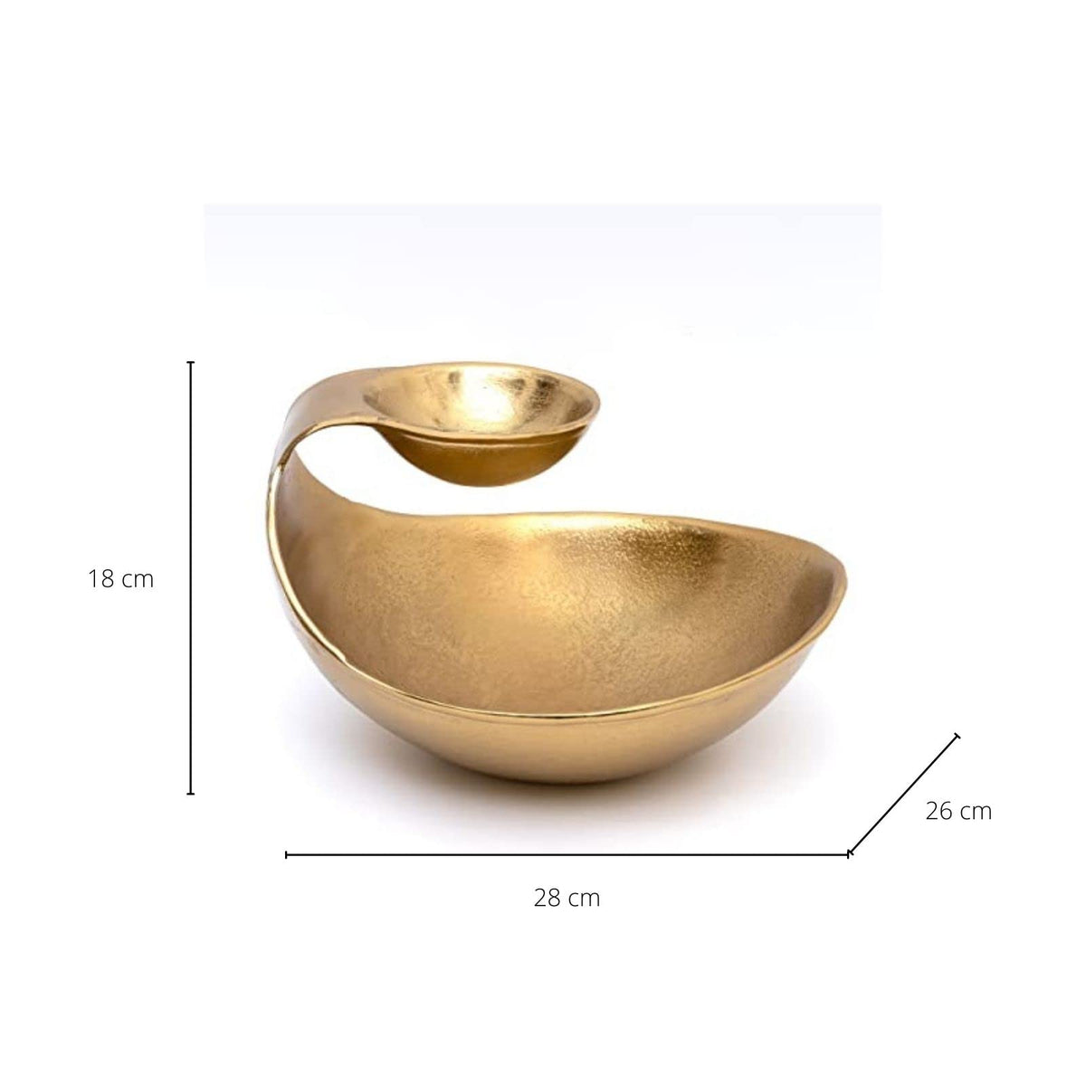 Tiered Serving Tray Gold Brass