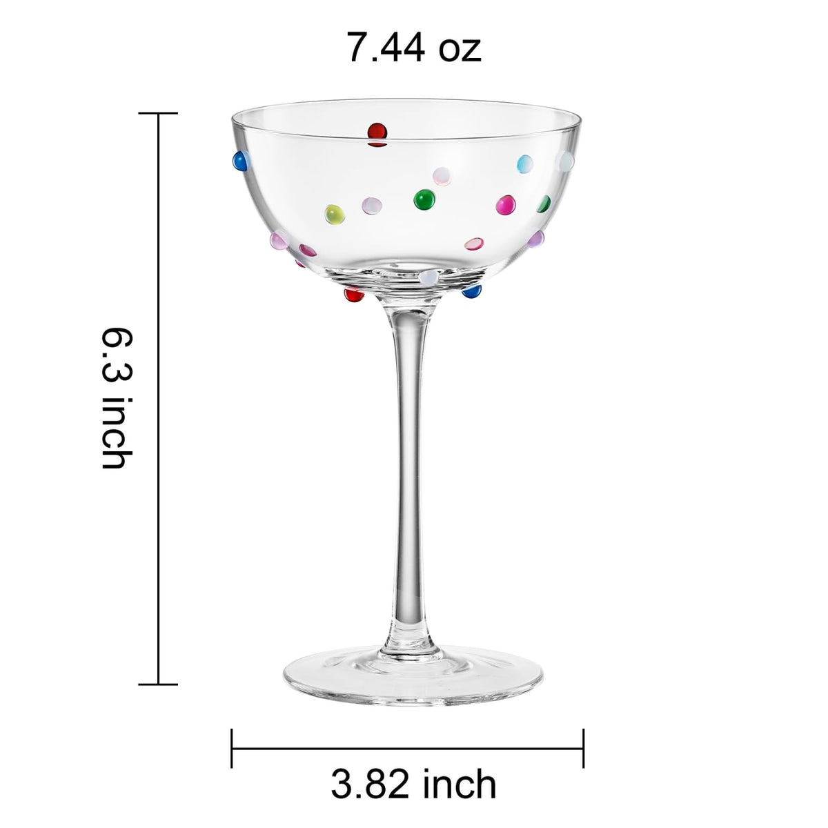 Khen Confetti Coupe | Set of 2