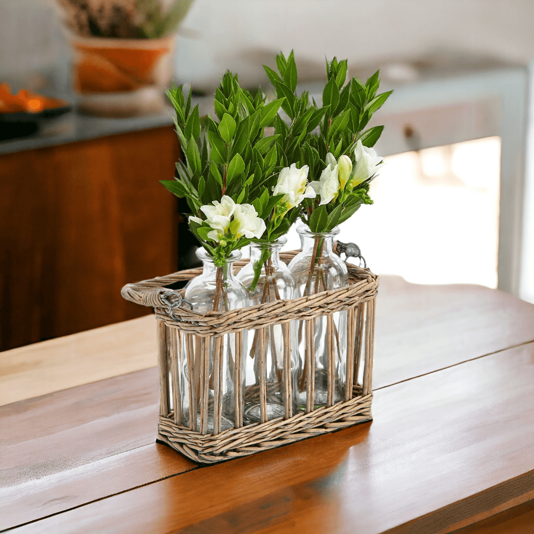Willow Wrapped Vases | 3 Piece Set