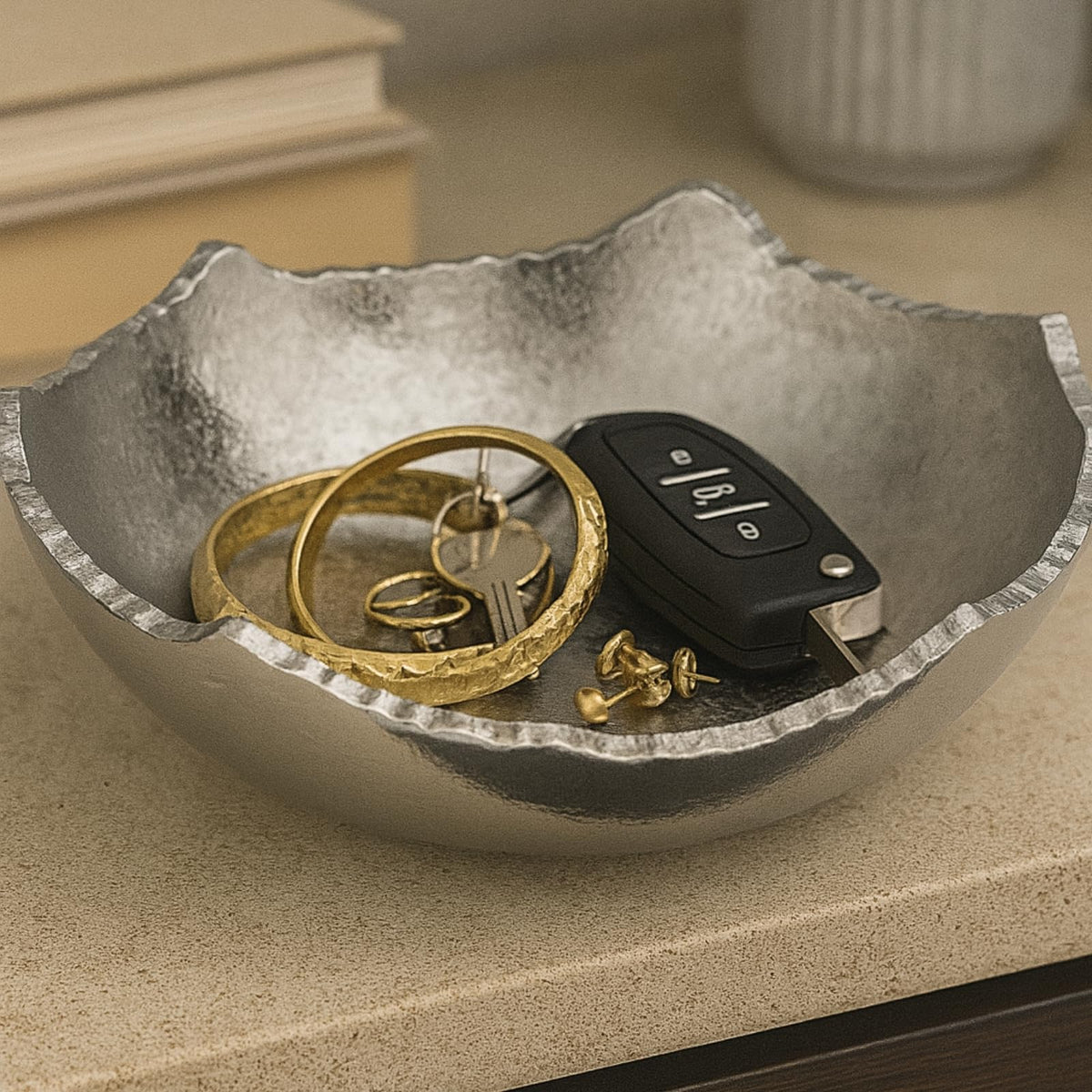 Silver Moon Centerpiece Bowl