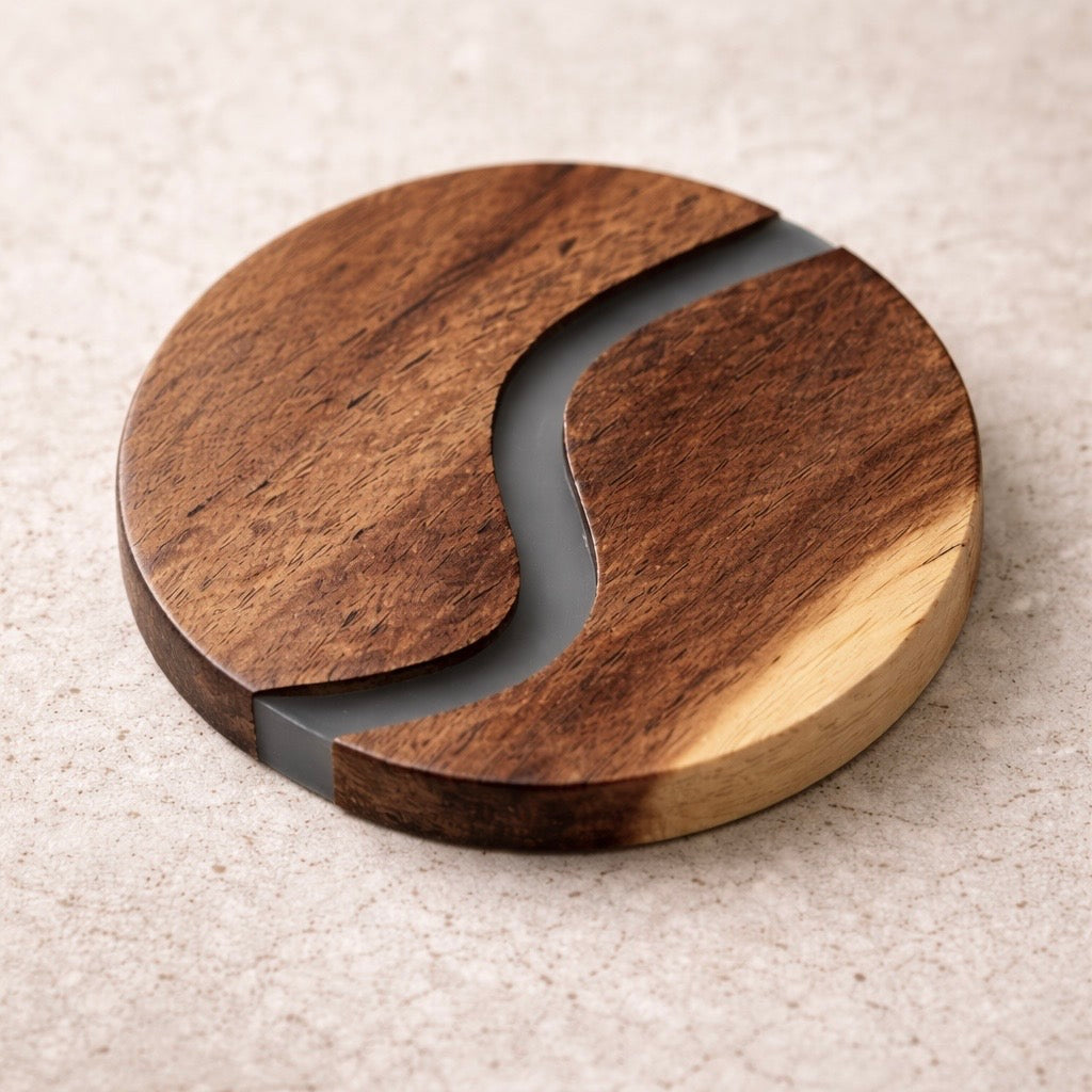 Ibiza Teak Coaster | 4 Piece Set