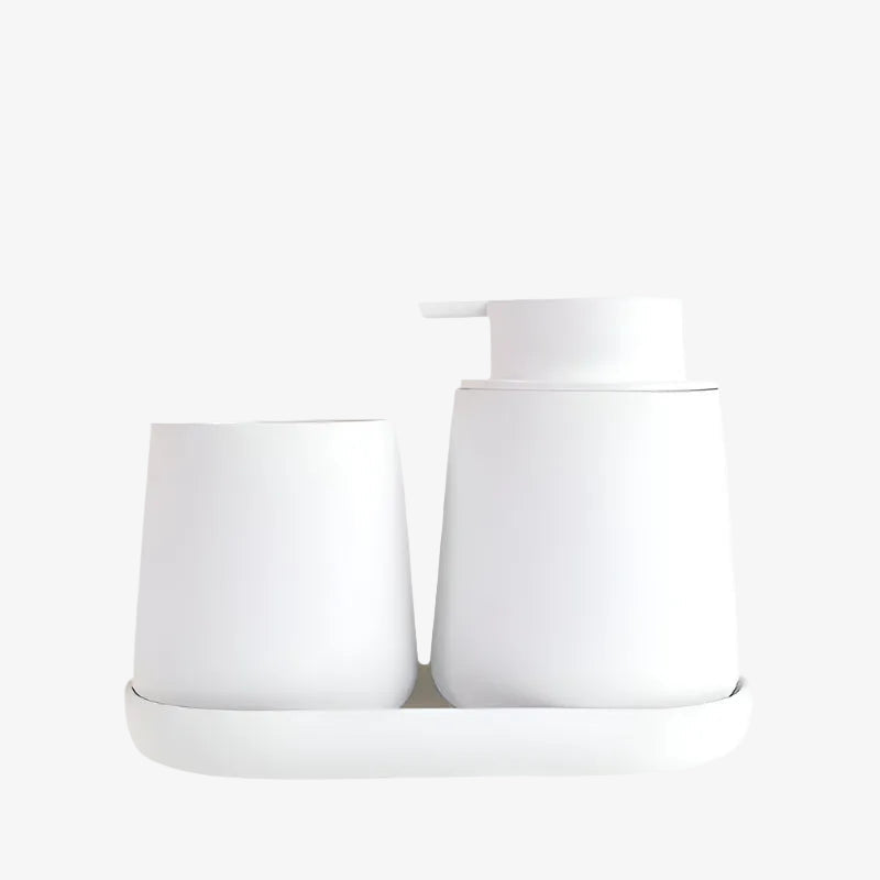 BosilunLife Rubber Paint Foaming Bathroom Accessories Set Recycled Ceramic Eco-Clay