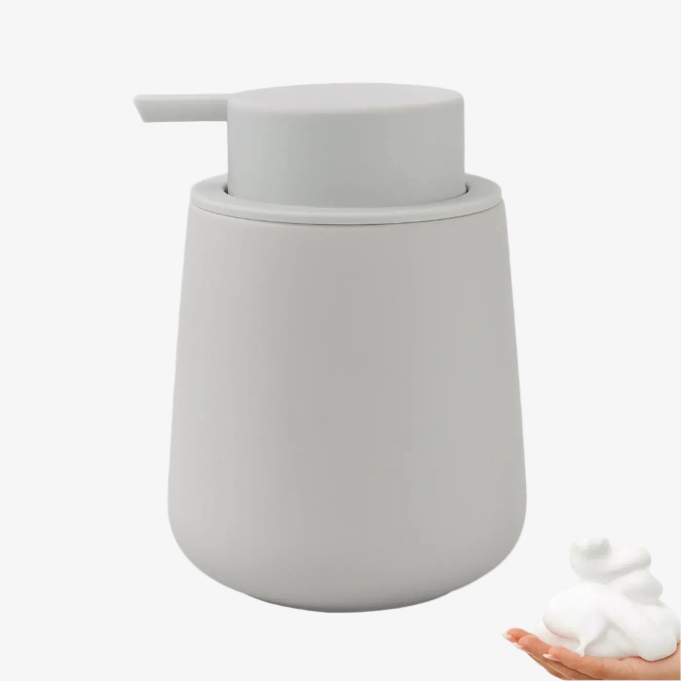BosilunLife Rubber Paint Foaming Soap Dispenser Large Recycled Ceramic Eco-Clay