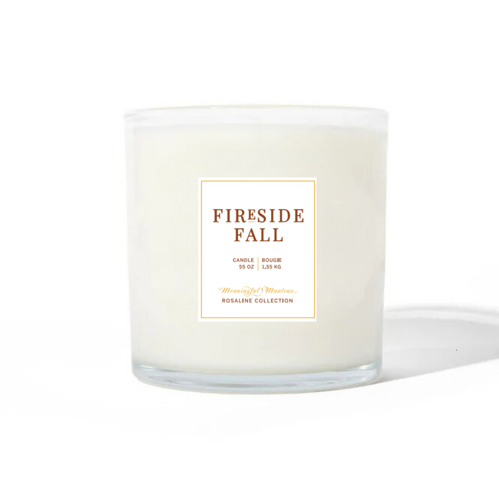Fireside Fall Natural Candle 55oz Rosaline Collection