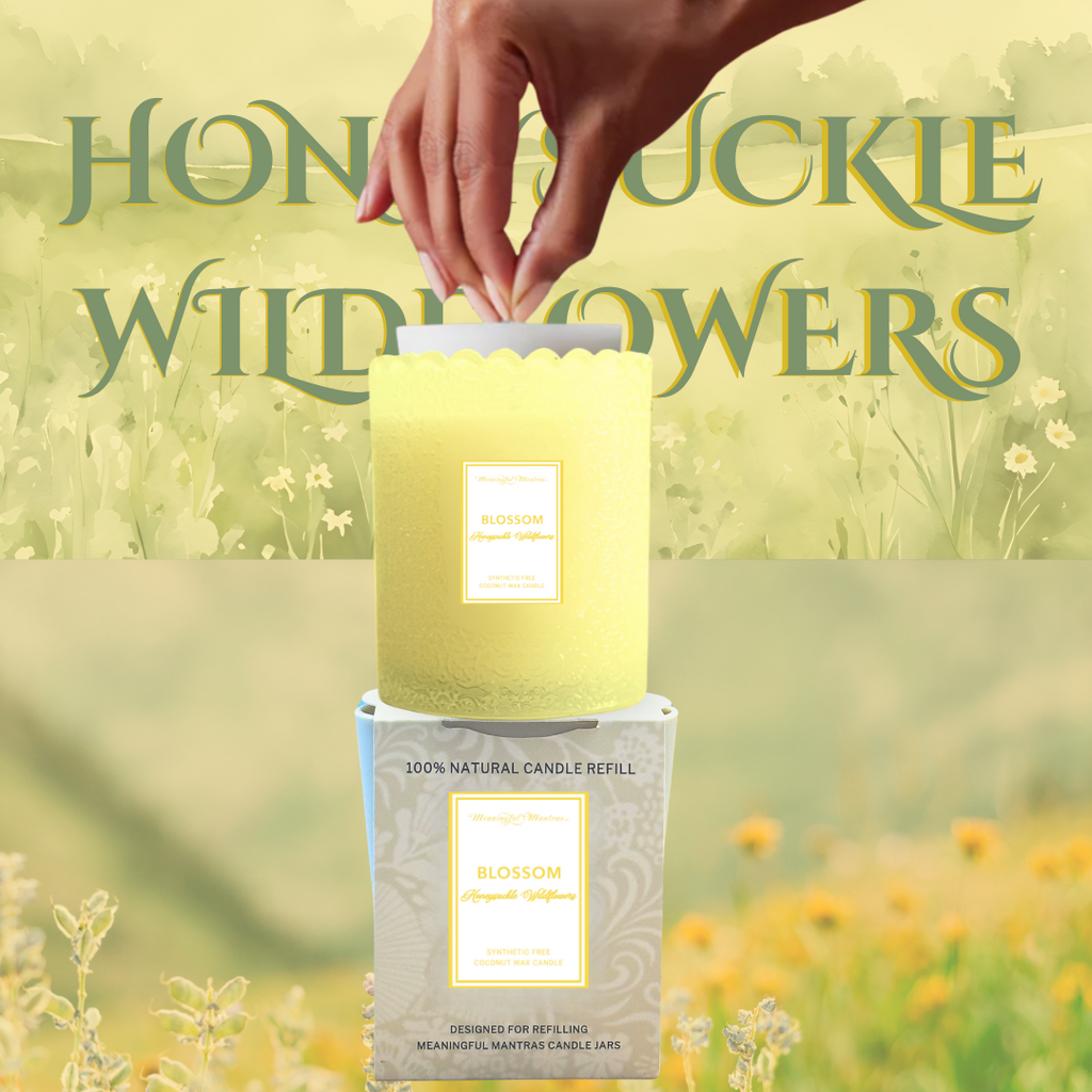 Honeysuckle Wildflowers Natural Candle 8oz Kaia Collection