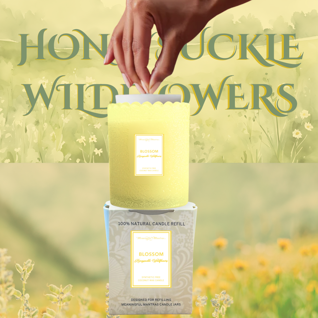 Honeysuckle Wildflowers Natural Candle 8oz Kaia Collection