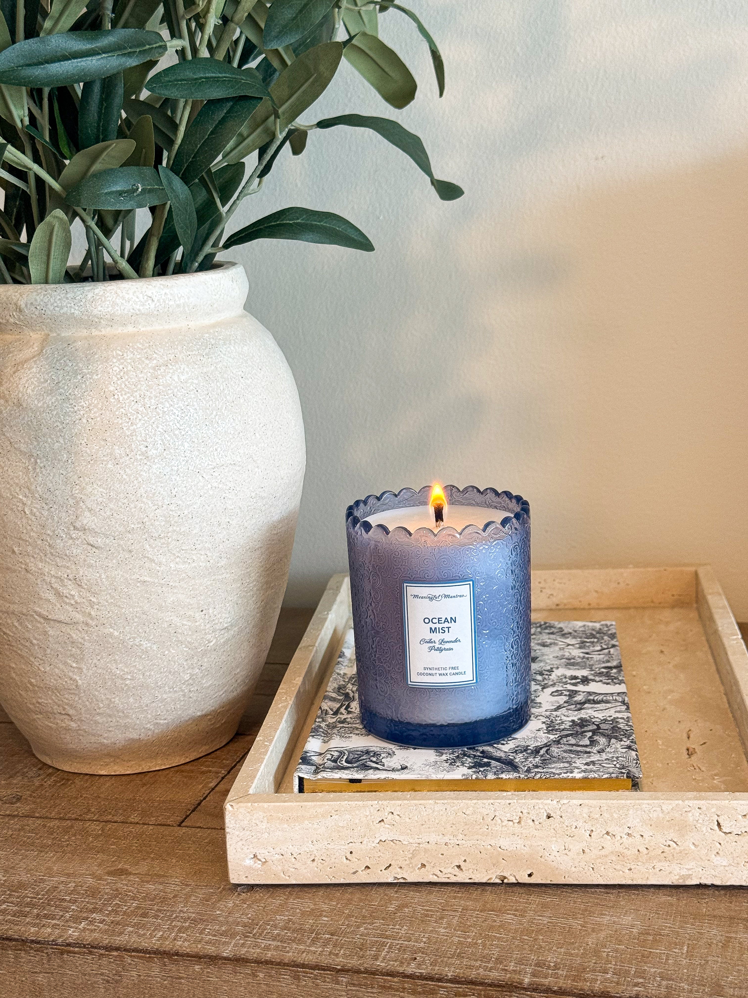 Ocean Mist Natural Candle 8oz Kaia Collection