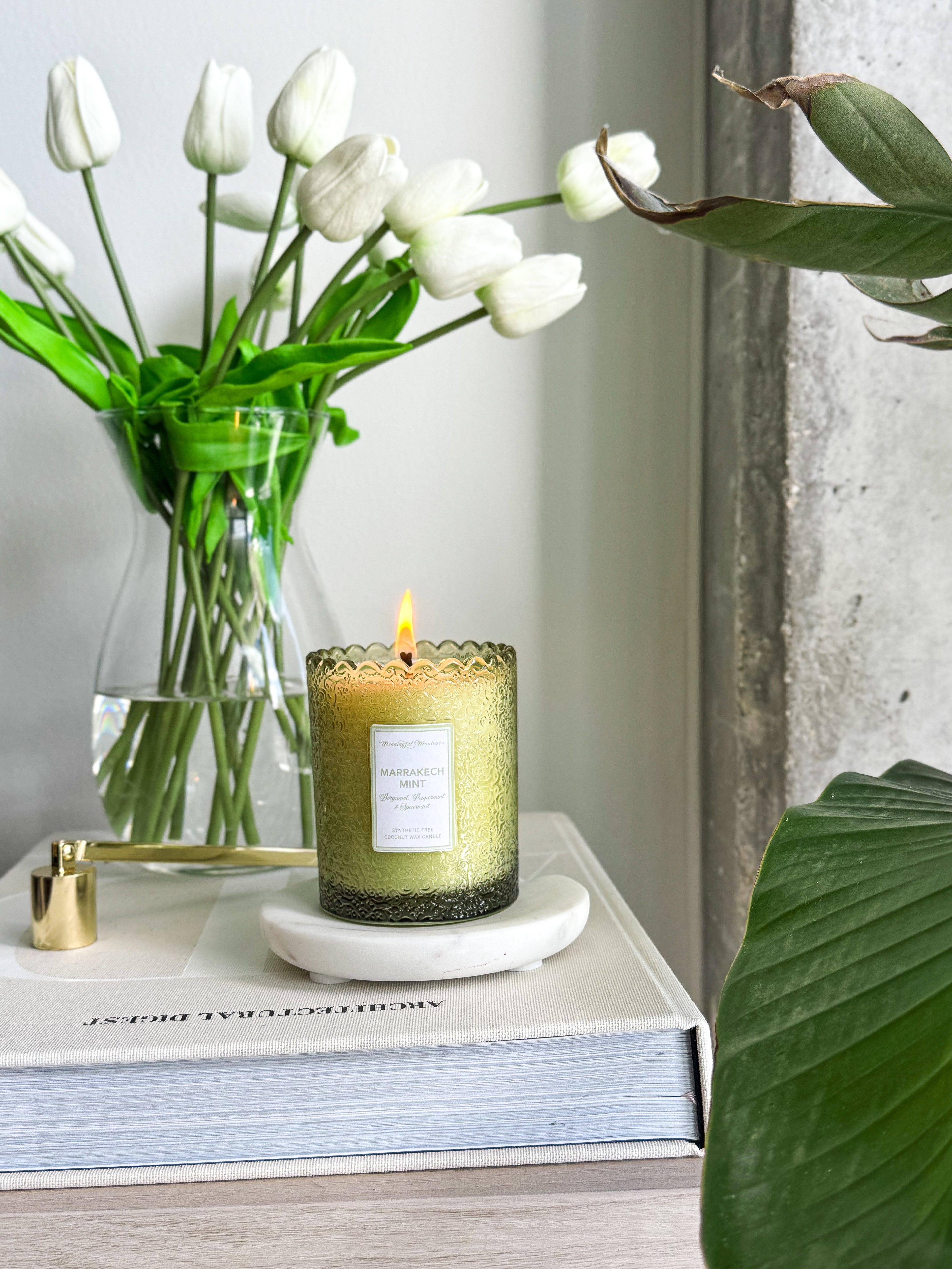 Marrakech Mint Natural Candle 8oz Kaia Collection