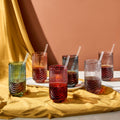 Tonal Highball Glassware & Straw | Set of 6