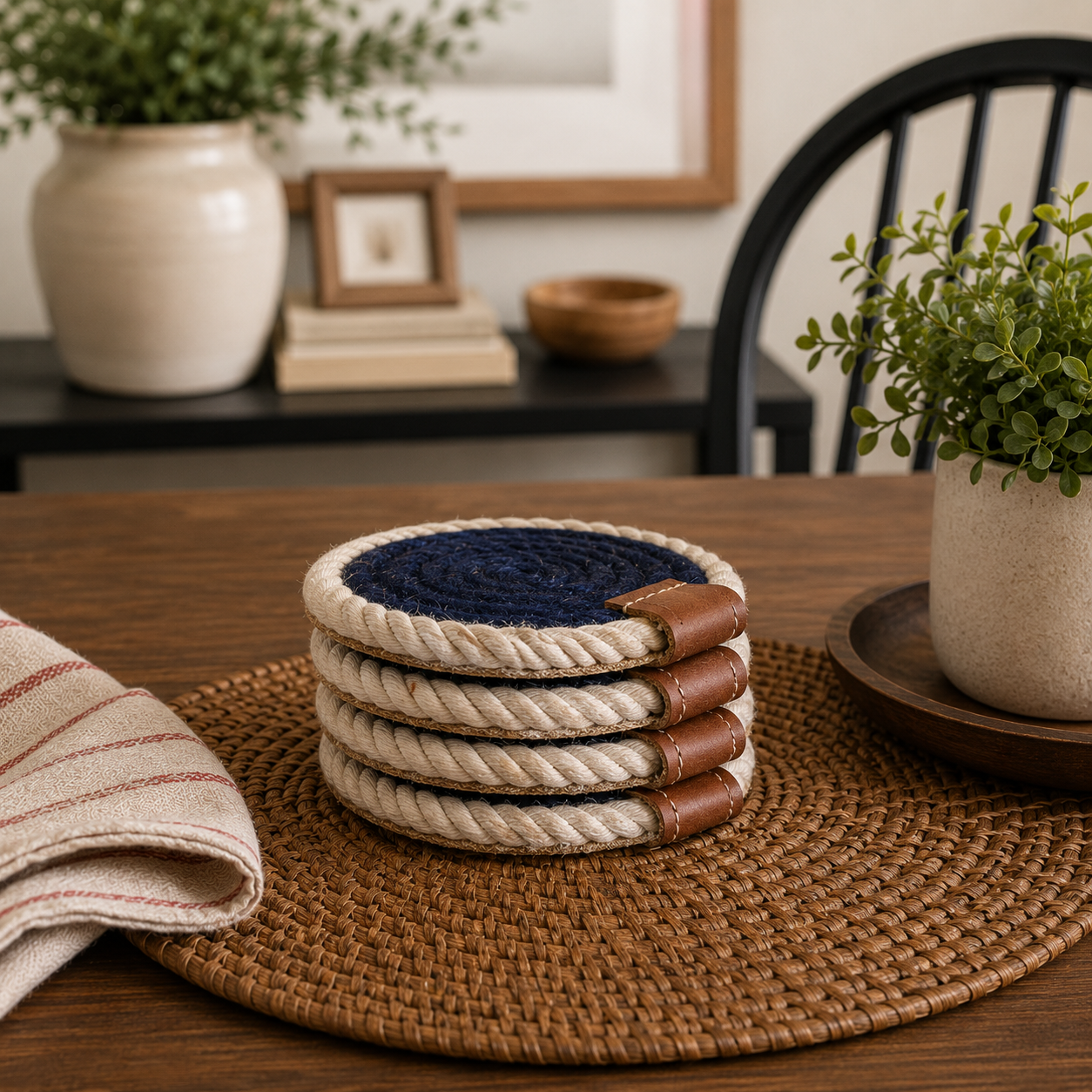 Nautical Rope Braided Coaster