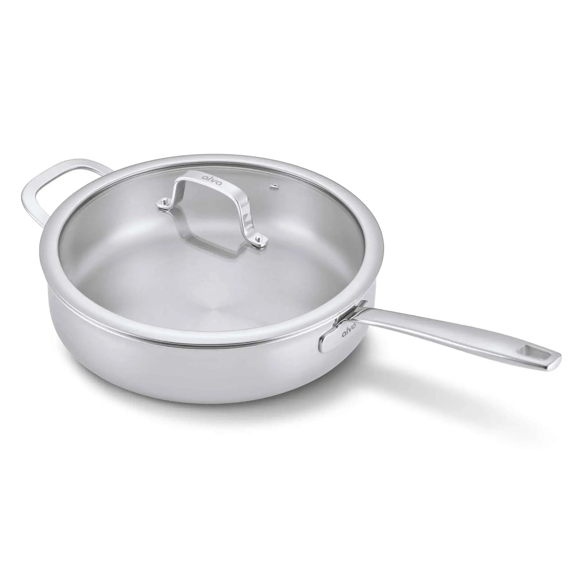 5-Ply Stainless Sauté Pan with Lid, 4-Qt