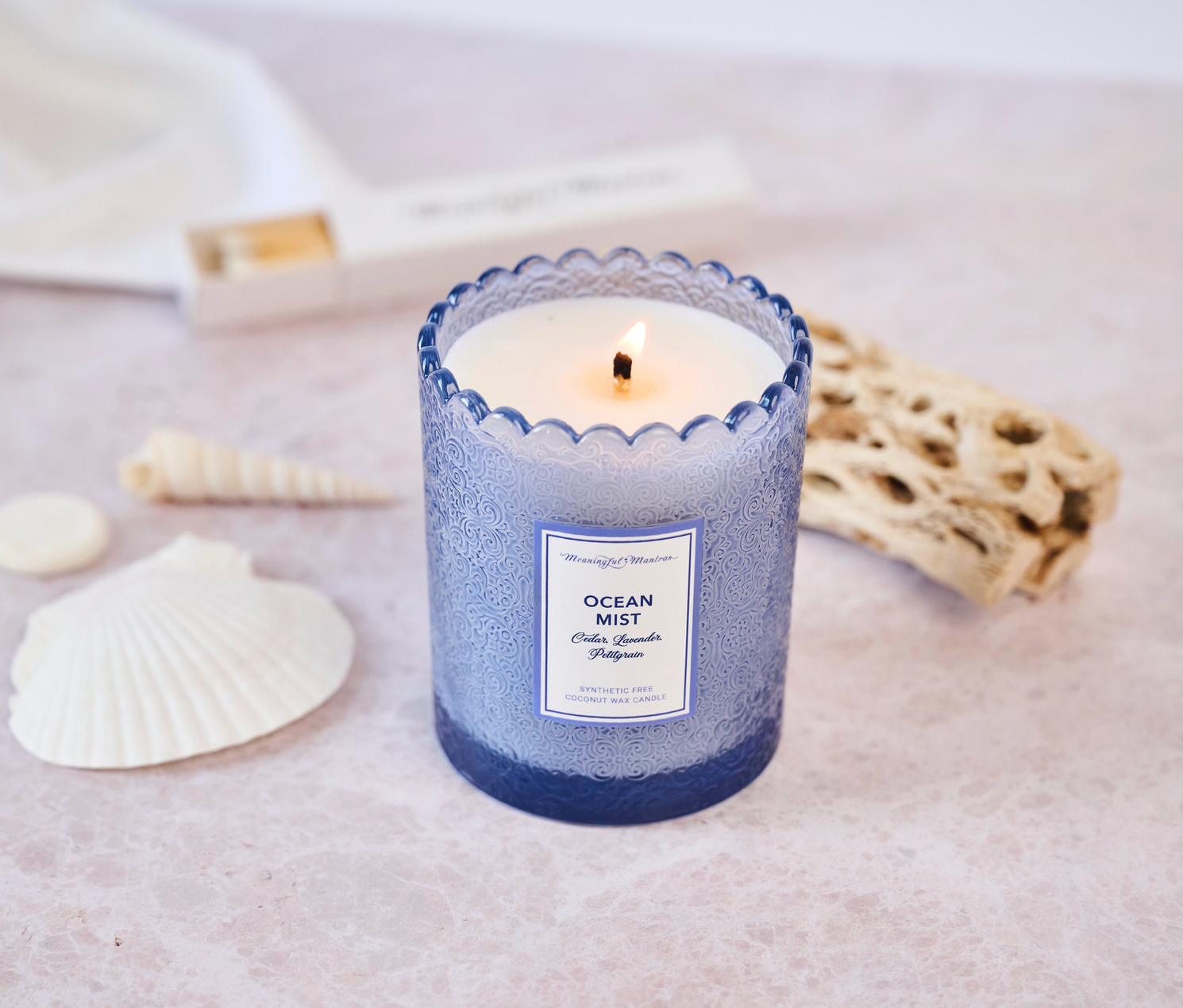 Ocean Mist Natural Candle 8oz Kaia Collection