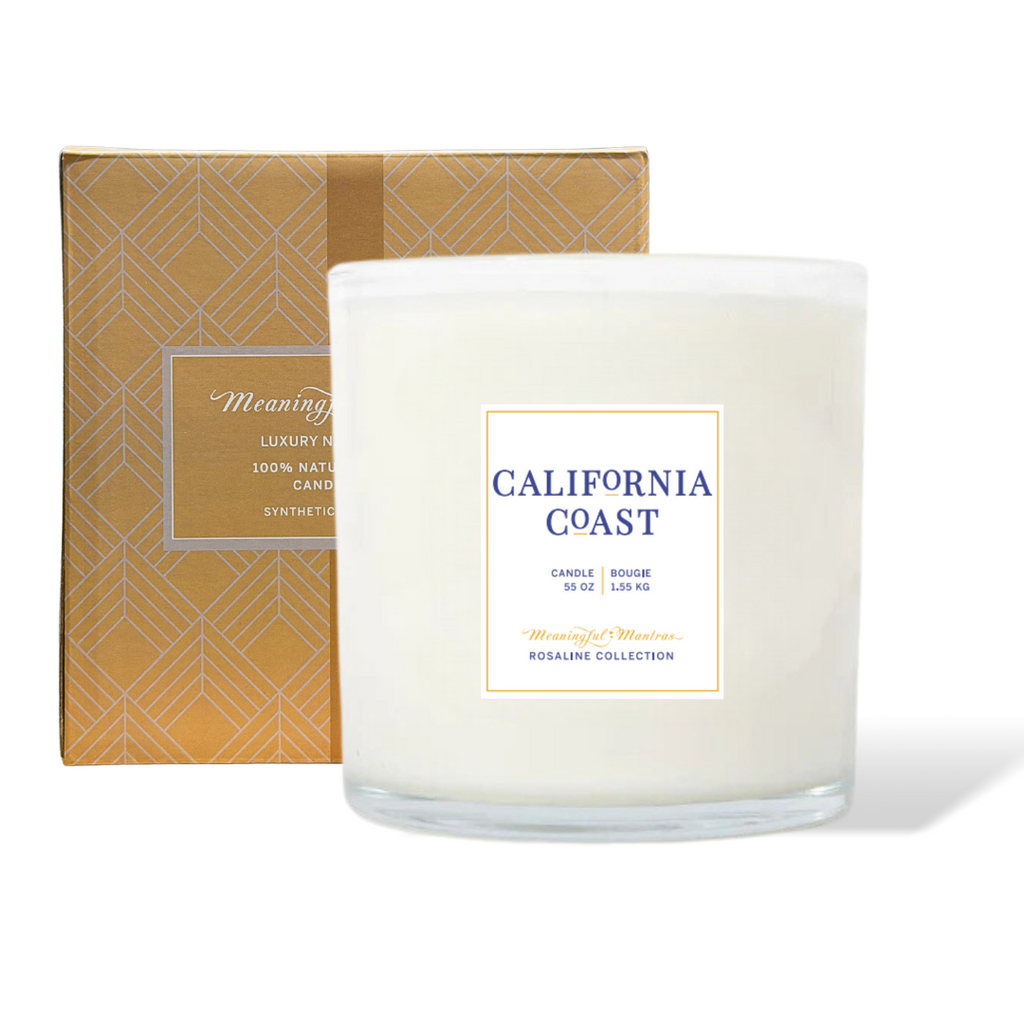 Tranquility California Coast Natural Candle 55oz Rosaline Collection