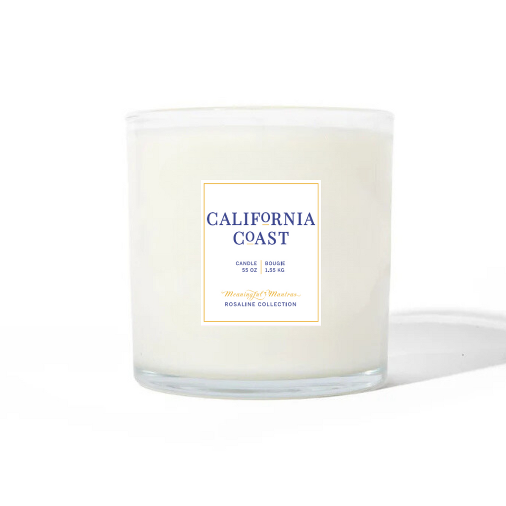 Tranquility California Coast Natural Candle 55oz Rosaline Collection