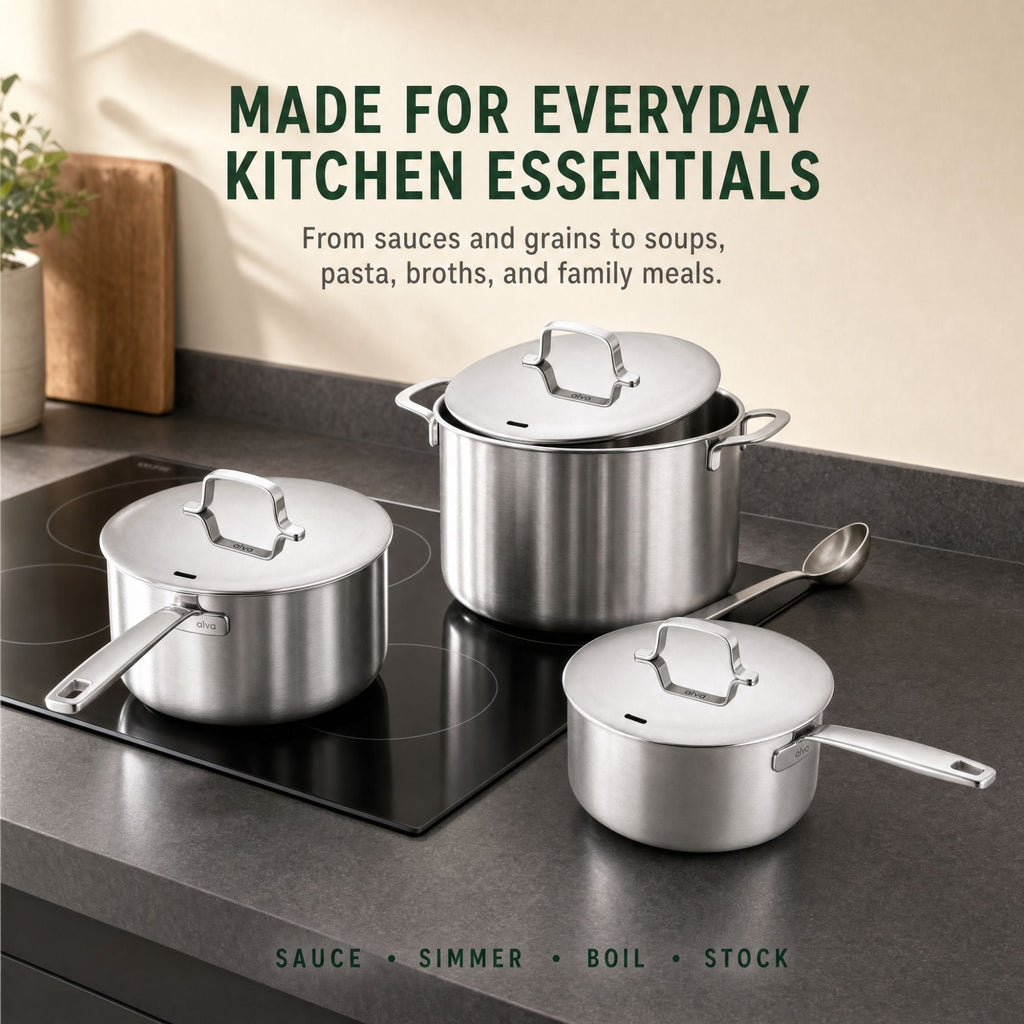 5-Ply Stainless Steel Pot Set