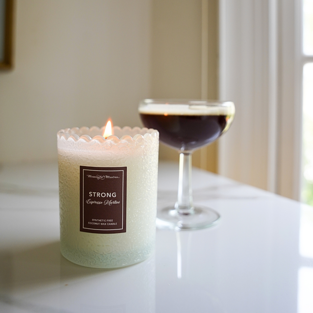 Strong Espresso Martini Natural Candle 8oz Kaia Collection