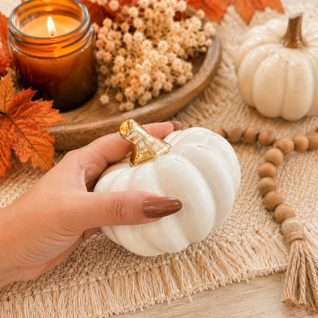 White Luxe Pumpkin
