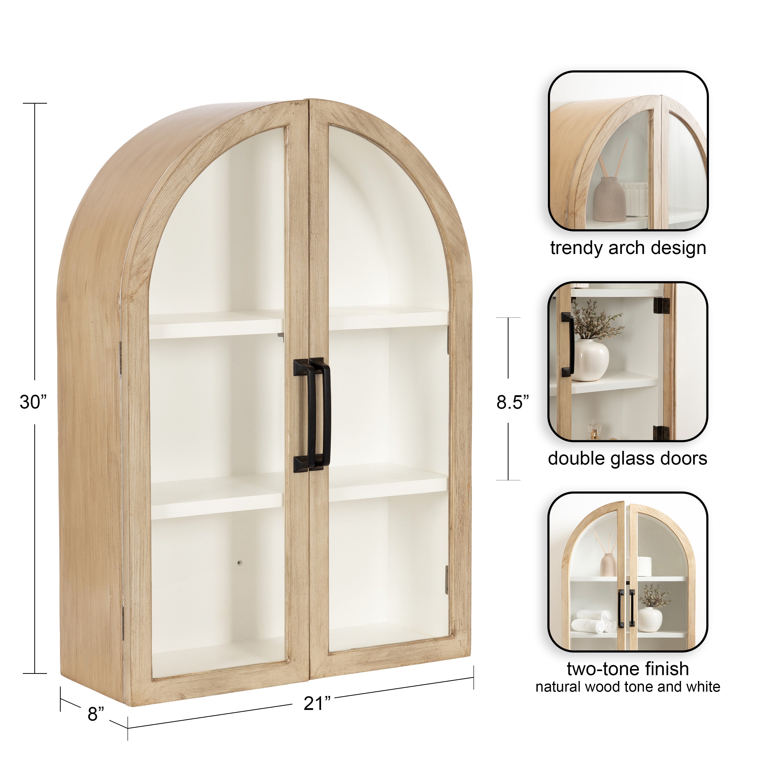 Arcott Arch Wall Cabinet