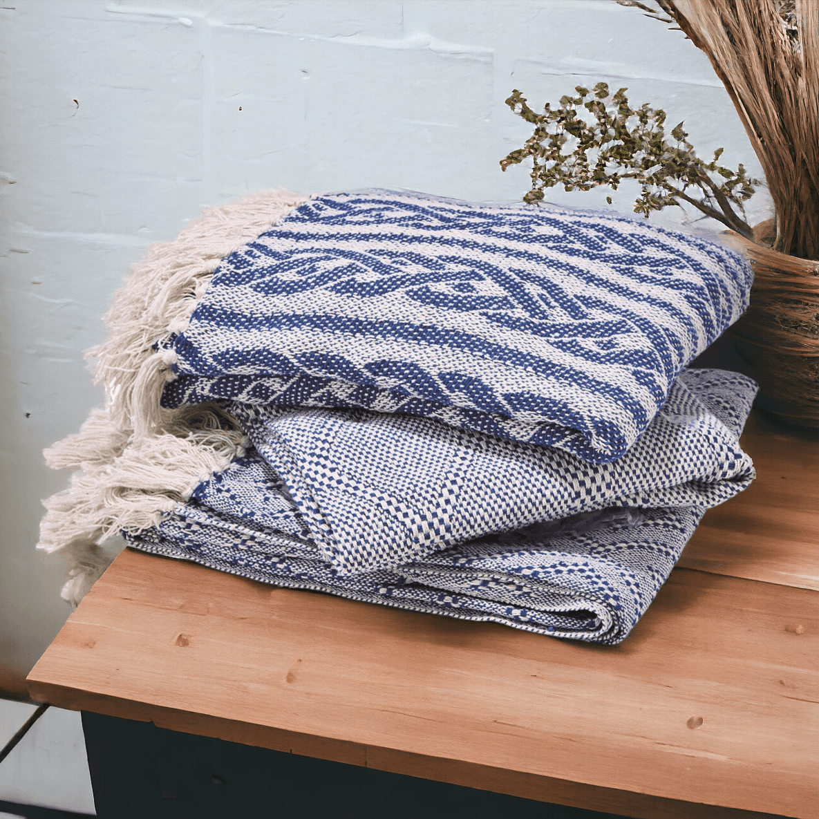 Tassel Blue | Handmade | 100% Cotton