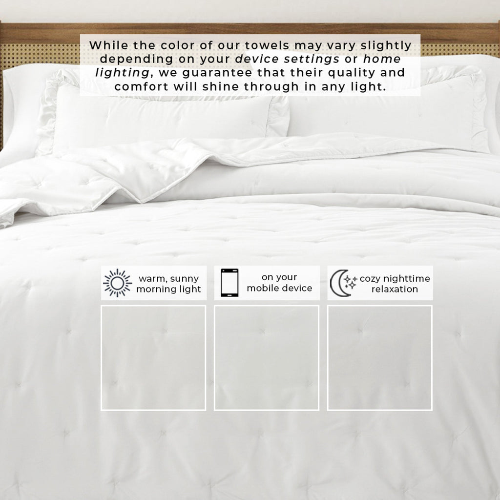 Dot Stitched Ruffled Quilt Set - Dot-Ruffled Collection