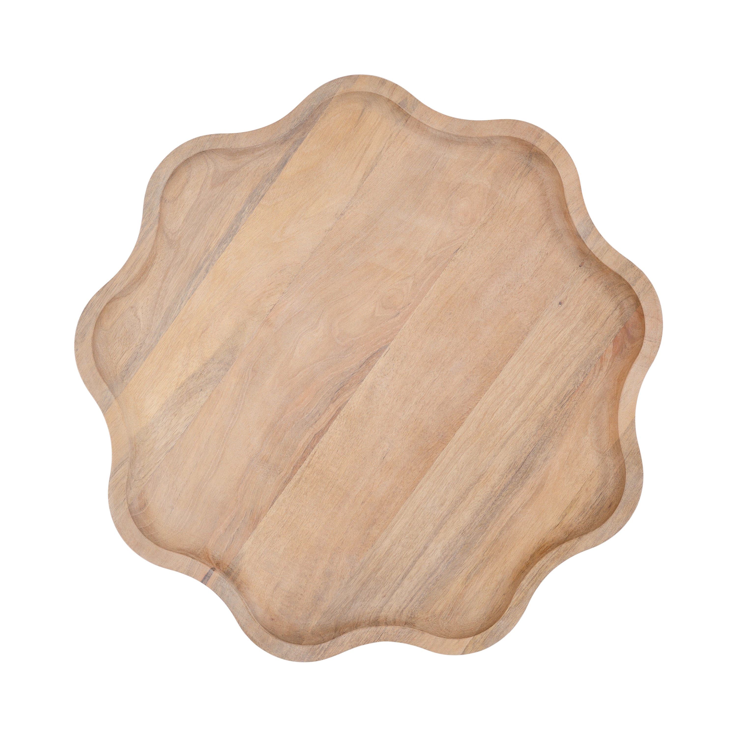 Alezar Scallop Wood Side Table