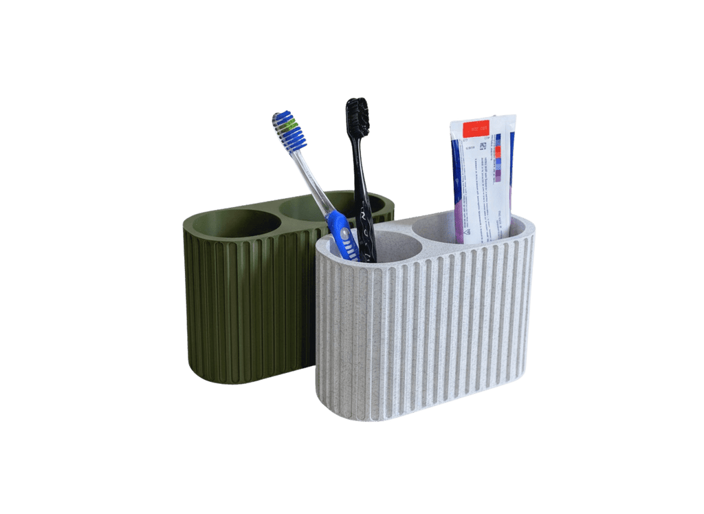 Fluted Toothbrush Holder