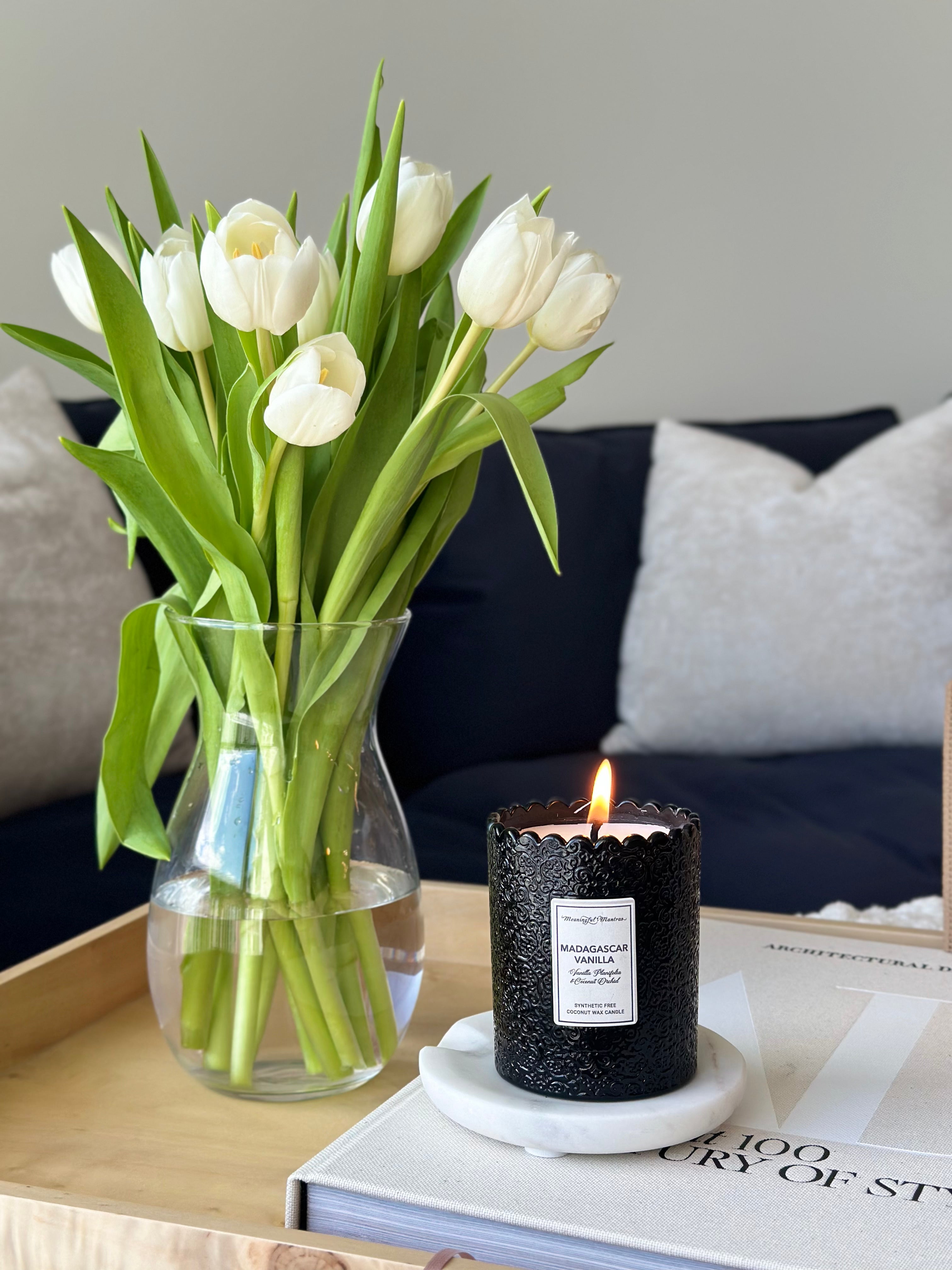 Madagascar Vanilla Natural Candle 8oz Kaia Collection