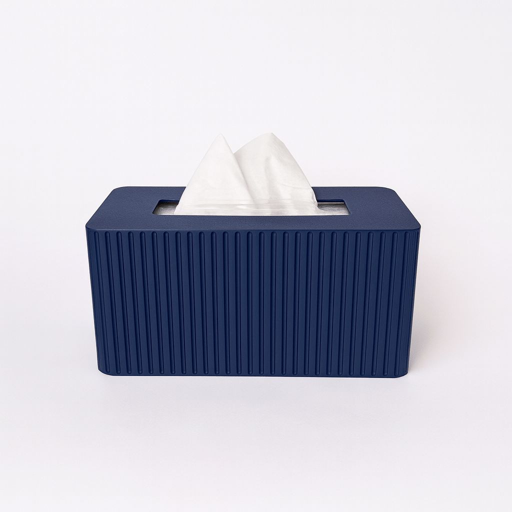 XL Rectangular Fluted Tissue Box Cover - Fits Costco Tissue Boxes