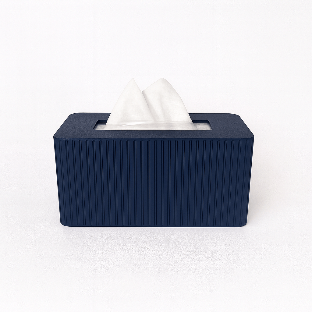 XL Rectangular Fluted Tissue Box Cover - Fits Costco Tissue Boxes