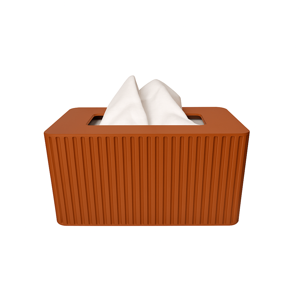 XL Rectangular Fluted Tissue Box Cover - Fits Costco Tissue Boxes
