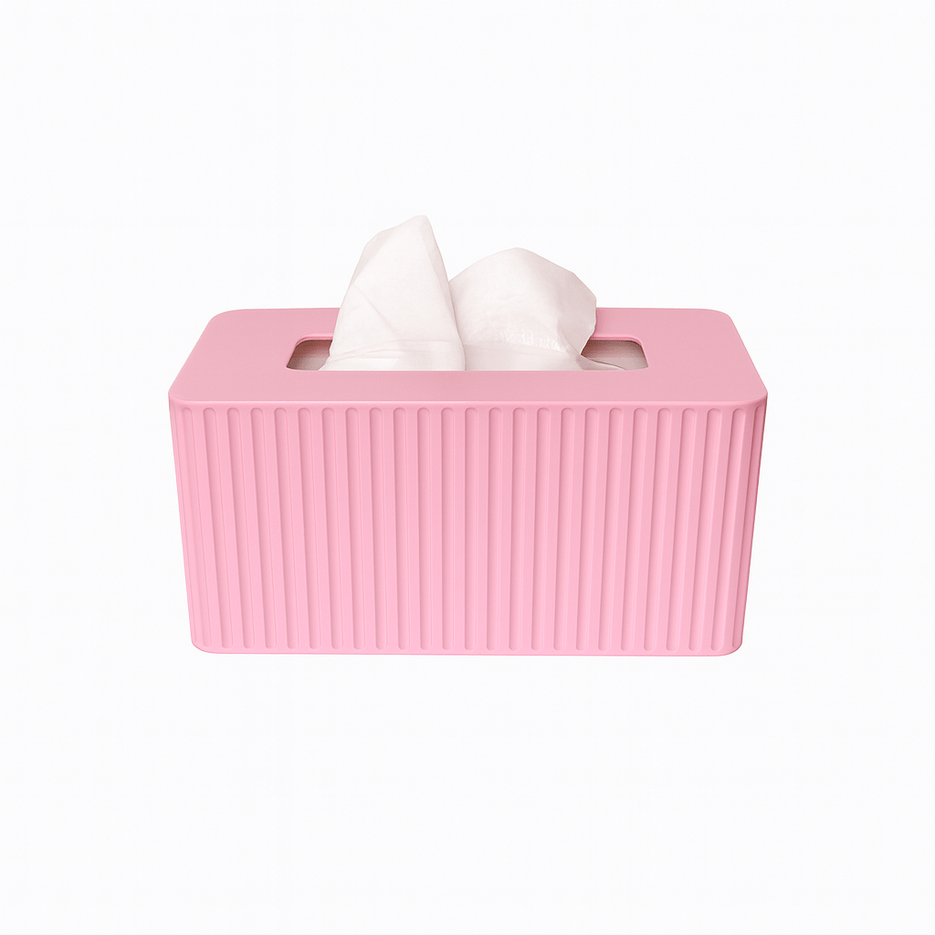 XL Rectangular Fluted Tissue Box Cover - Fits Costco Tissue Boxes