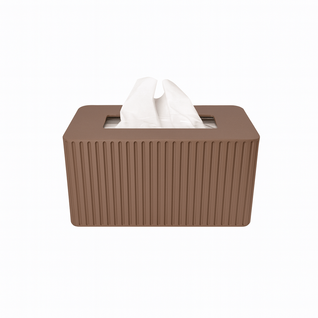 XL Rectangular Fluted Tissue Box Cover - Fits Costco Tissue Boxes