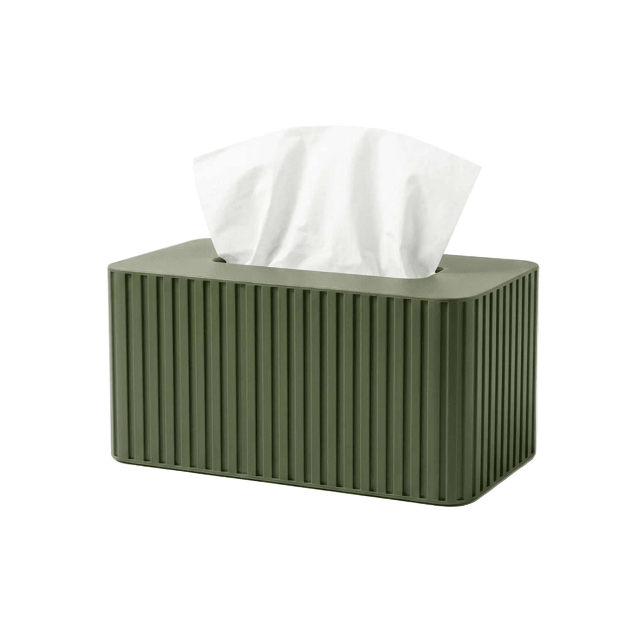 XL Rectangular Fluted Tissue Box Cover - Fits Costco Tissue Boxes