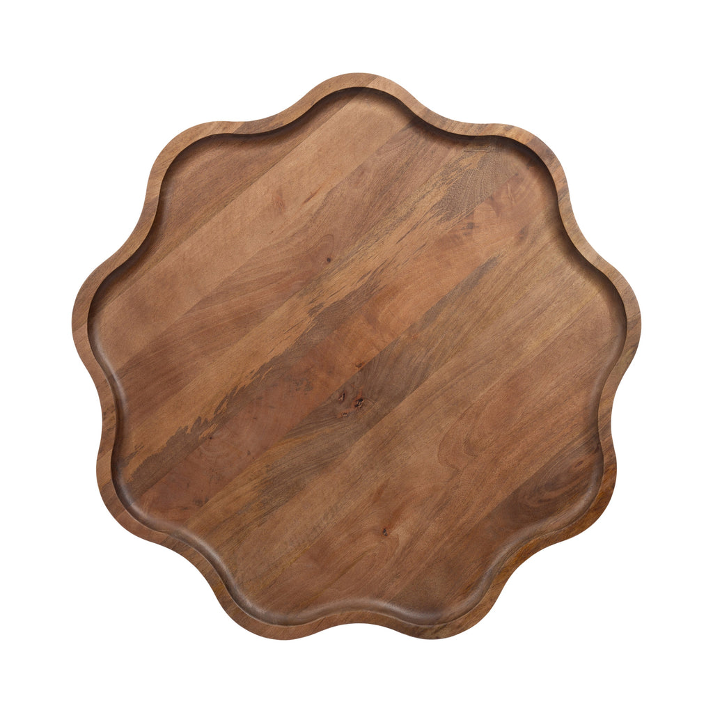 Alezar Scallop Wood Coffee Table