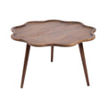 Alezar Scallop Wood Coffee Table