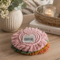 Pastel Braided Tassel Coasters