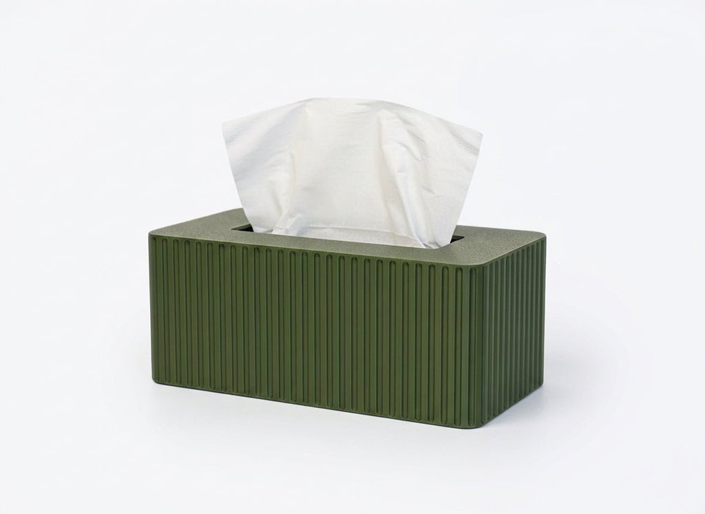 Rectangular Fluted Kleenex Box Cover