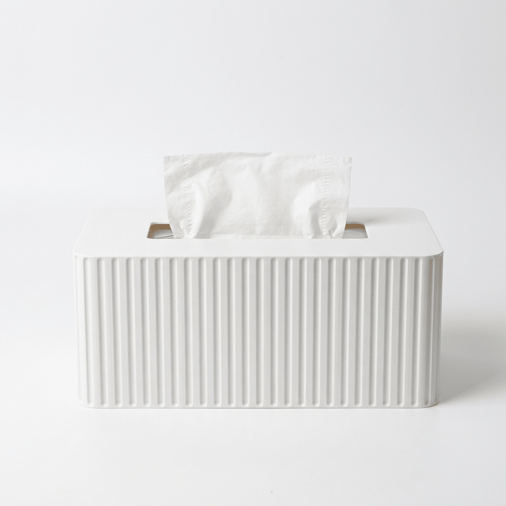 XL Rectangular Fluted Tissue Box Cover - Fits Costco Tissue Boxes