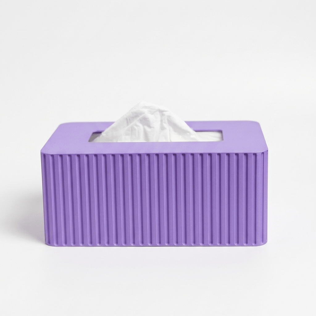 XL Rectangular Fluted Tissue Box Cover - Fits Costco Tissue Boxes