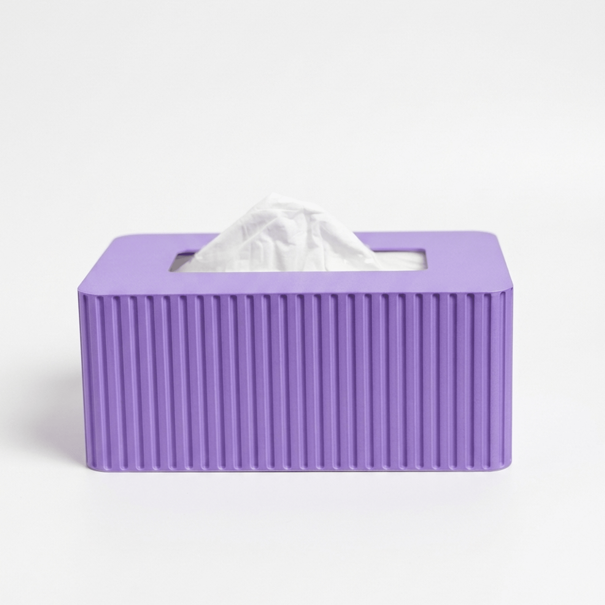 XL Rectangular Fluted Tissue Box Cover - Fits Costco Tissue Boxes