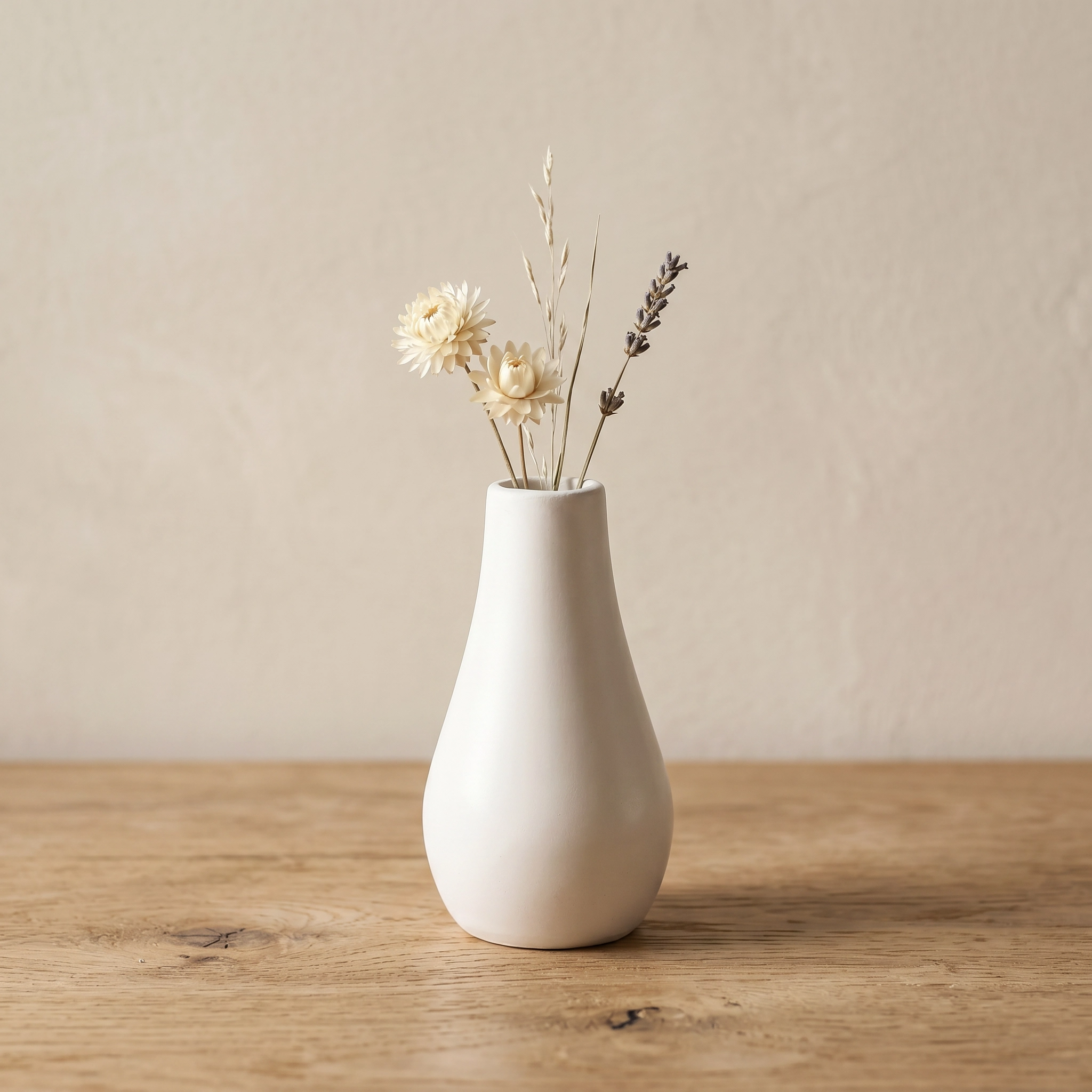 Classic Milk Bottle Vase, Gypsum White 5"