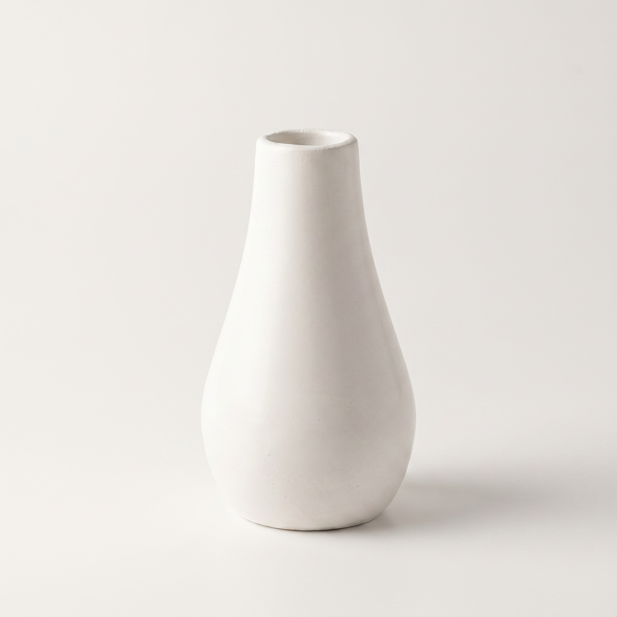 Classic Milk Bottle Vase, Gypsum White 5"