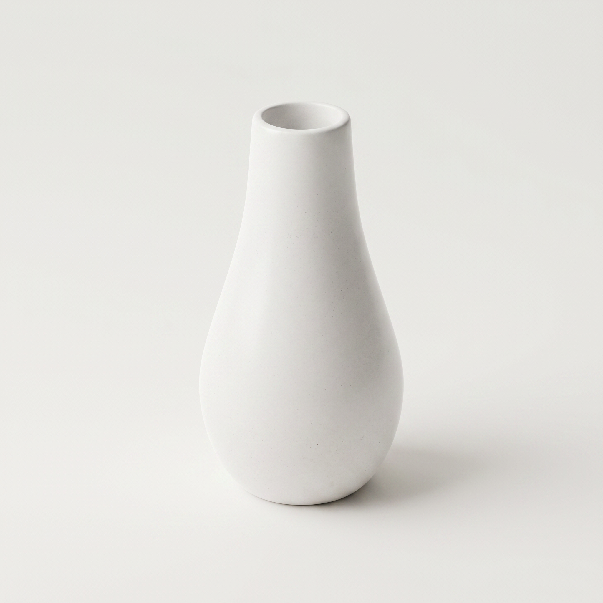 Classic Milk Bottle Vase, Gypsum White 5"