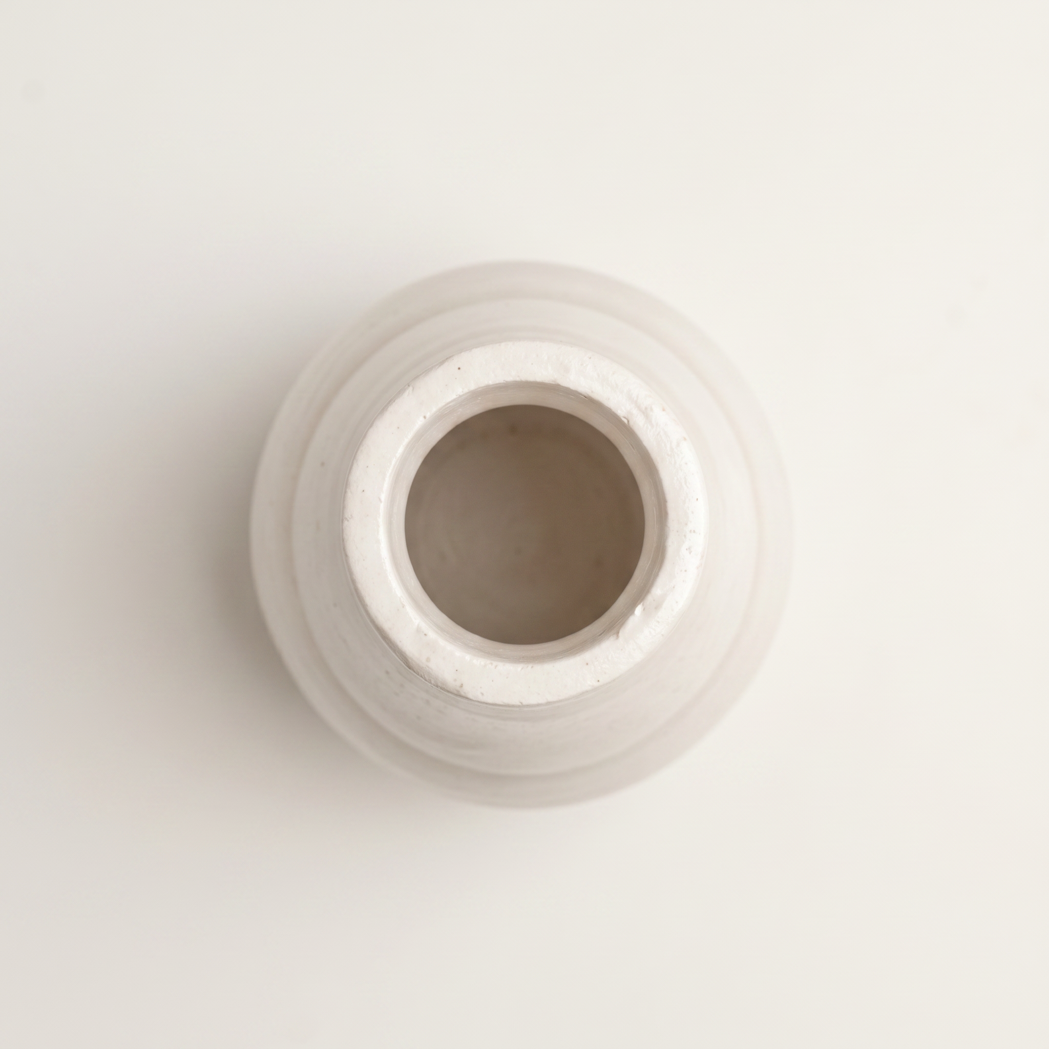 Classic Milk Bottle Vase, Gypsum White 5"
