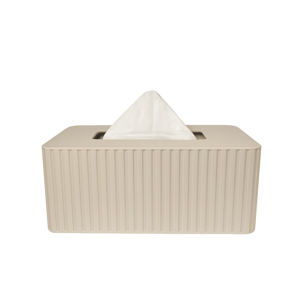 XL Rectangular Fluted Tissue Box Cover - Fits Costco Tissue Boxes