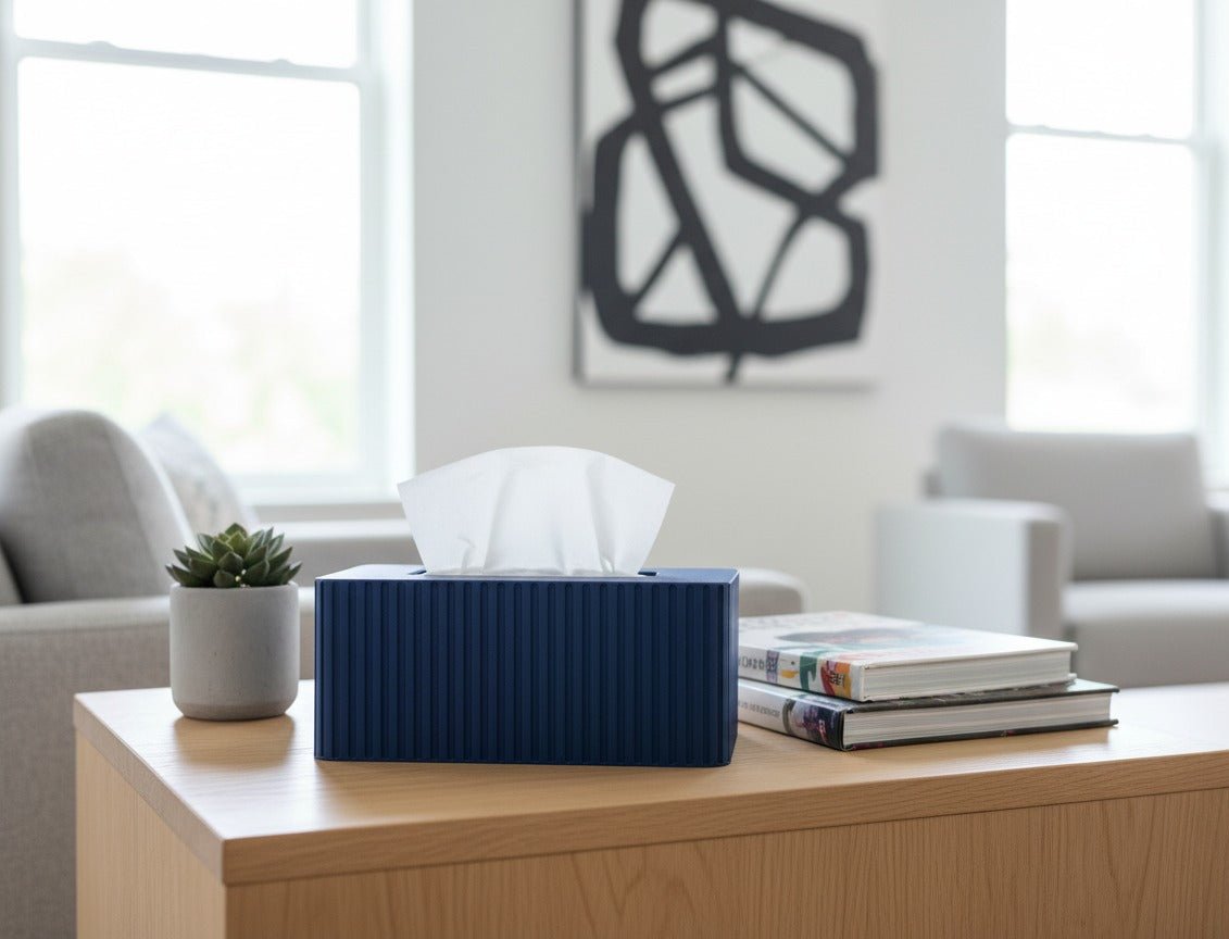 Rectangular Fluted Kleenex Box Cover