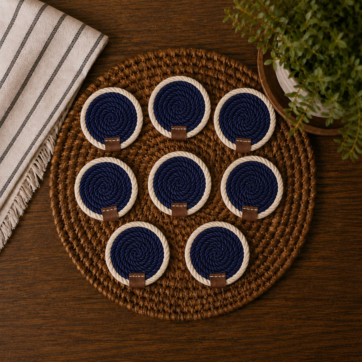 Nautical Rope Braided Coaster