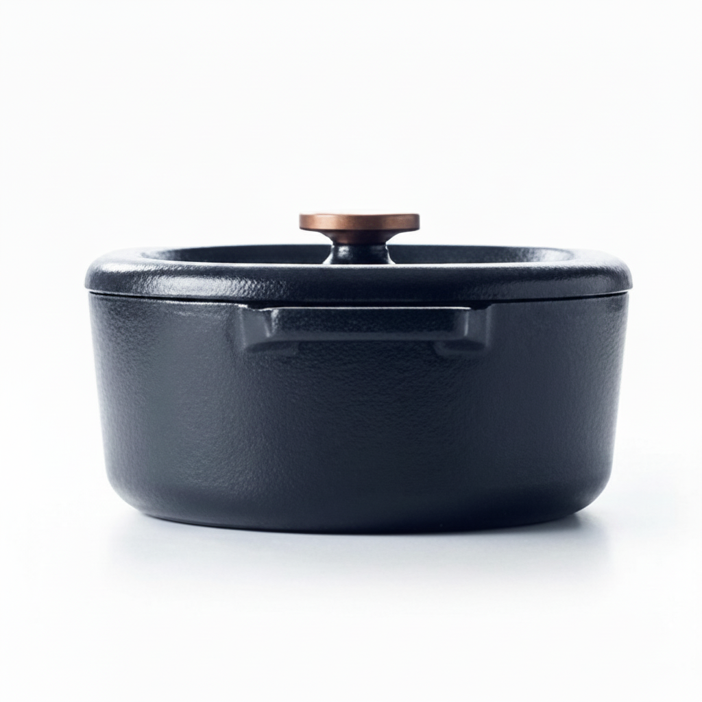 Enameled Cast Iron Oval Dutch Oven, 6-Qt