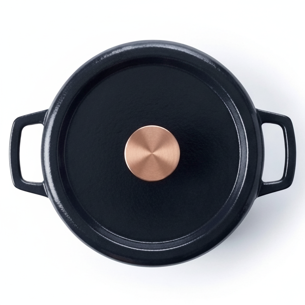 Enameled Cast Iron Round Dutch Oven, 5-Qt